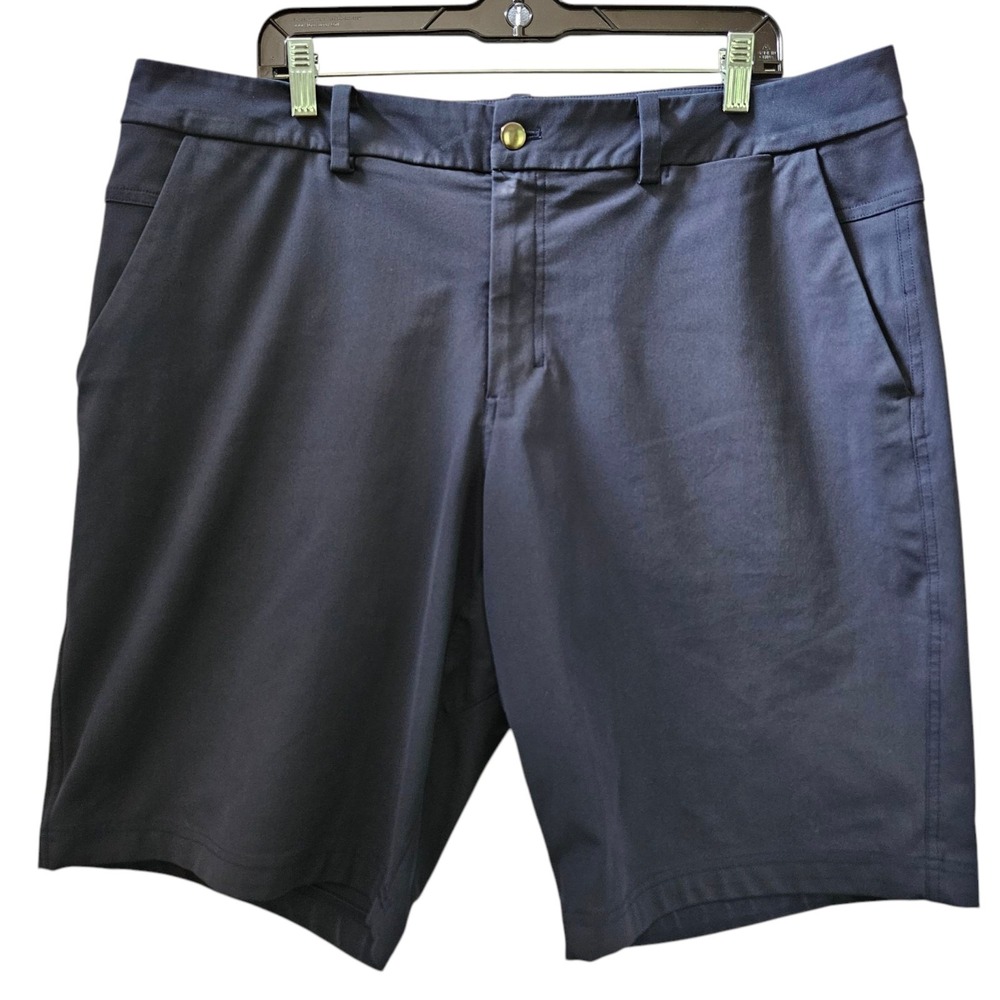 Lululemon Shorts Mens 38 The Works Short 11" Warpstreme LM7929S Navy Preppy Golf